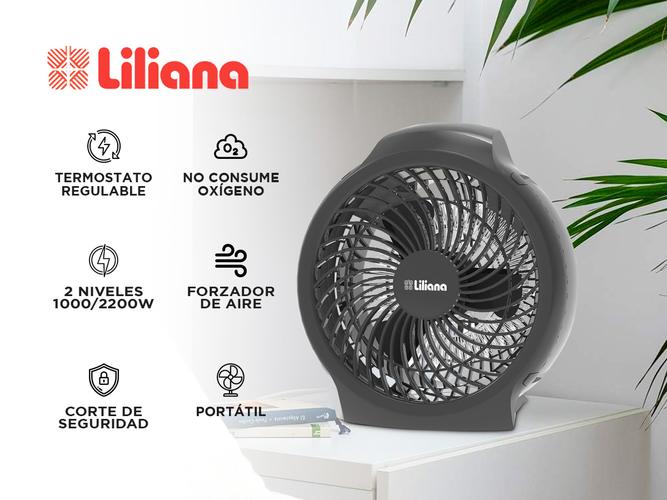 Caloventor Liliana Cfh420 Compactsun Con Forzador de Aire - 1
