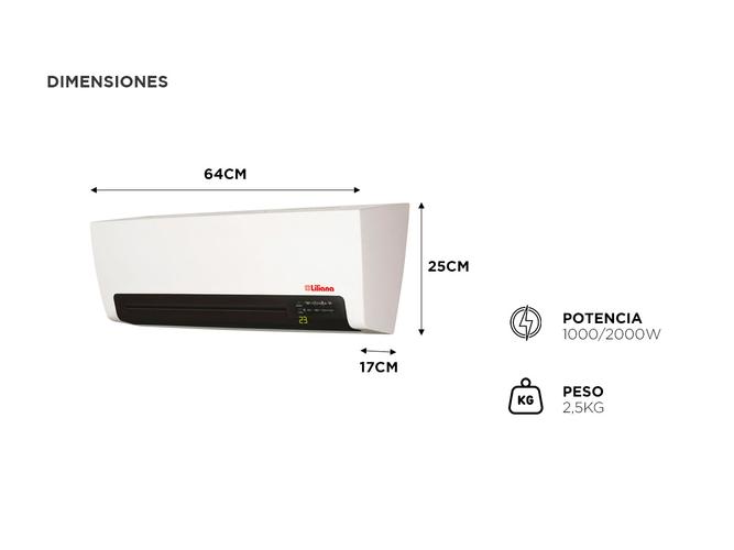 Turbocalefactor Split Liliana Confortempo 2000w CWD900 - 3