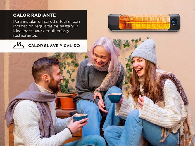 Calefactor Radiante Fibra Carbono ParedTecho Exterior 2200w CCP2200 - 2