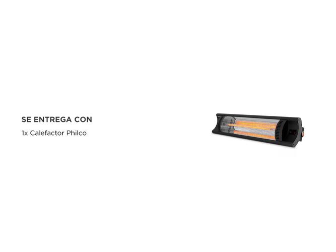 Calefactor Infrarrojo de Pared 4 Niveles de Potencia 2000W Philco - 5