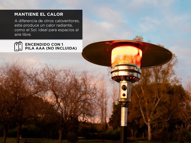 Estufa Hongo Calefactor Exterior a Gas 11100 kcalh Philco - 3