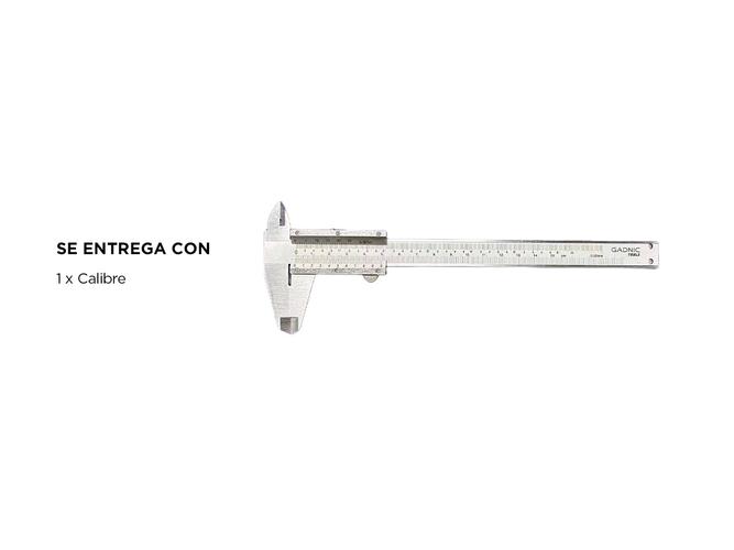 Calibre Métrico Gadnic CAL1 Mecánico Medidor - 4