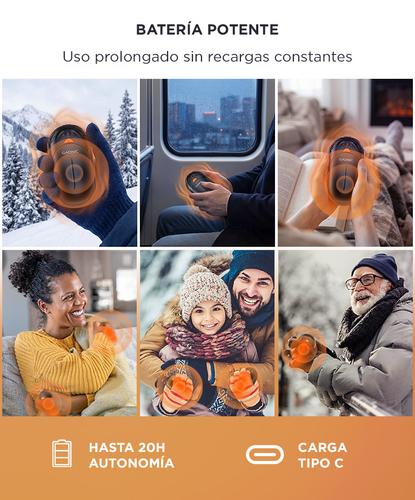 Calentador de Manos Eléctrico 2 en 1 Gadnic Portátil  6000mAh Invierno Recargable - 4