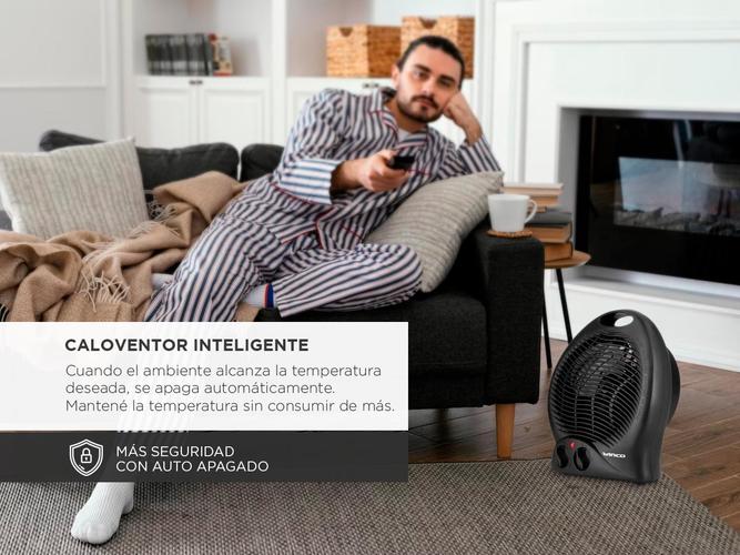 Caloventor Winco W114 Termostato Regulable 900W1800W - 2