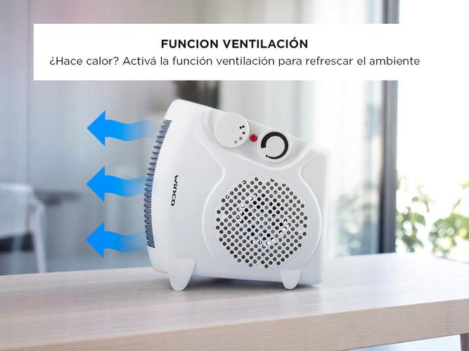 Caloventor Eléctrico Winco W116B con Termostato y Ventilación 2000W  Outlet - 2