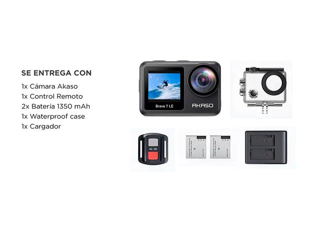 Cámara Deportiva Akaso Brave 7 LE 4K 30FPS Sensor Sony IMX386 - 5