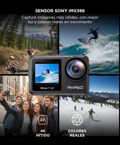 Cámara Deportiva Akaso Brave 7 LE 4K 30FPS Sensor Sony IMX386 - 2
