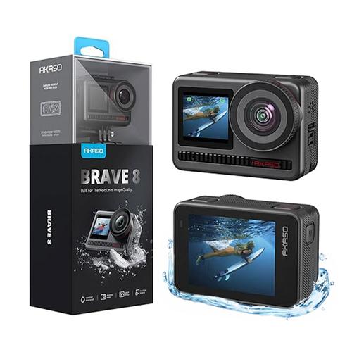 Camara De Accion AKASO Brave 8 4K60 48MP Deportiva Sumergible  - 0