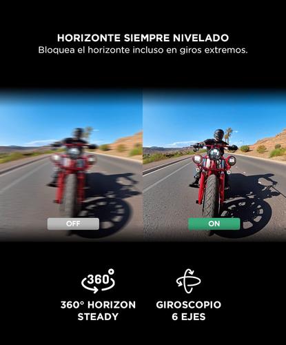Cámara de Acción AKASO 360 Video 57K 48MP Estabilización Dual Sensor - 2