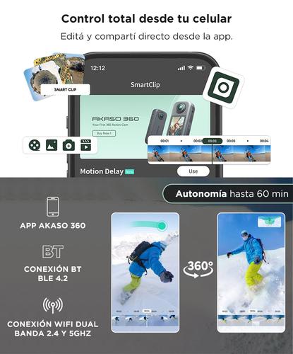 Cámara De Acción AKASO 360 Creator Combo Video 57K  48MP Estabilización - 4
