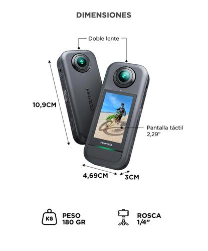 Cámara De Acción AKASO 360 Creator Combo Video 57K  48MP Estabilización - 5