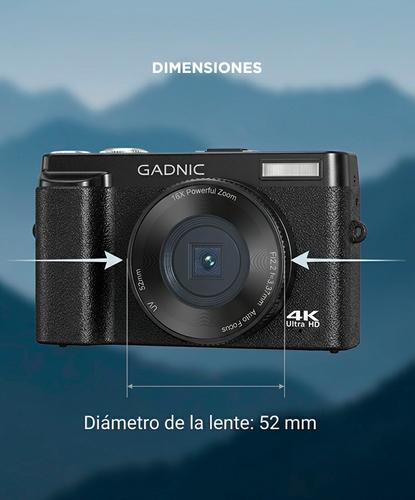 Cámara Digital 4K Gadnic 48MP Pantalla Abatible Vlogging - 5