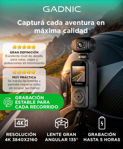 Cámara Deportiva GADNIC 4K WiFi  Gran Angular 135° Moto Visión Nocturna Para Casco - 1