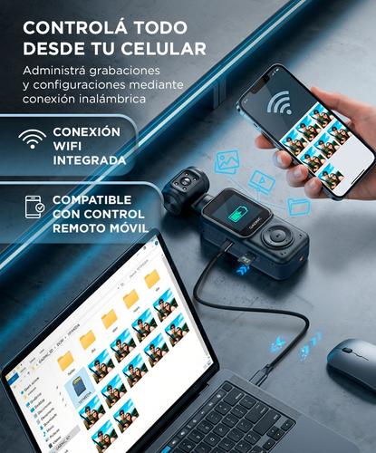 Cámara Deportiva GADNIC 4K WiFi  Gran Angular 135° Moto Visión Nocturna Para Casco - 2