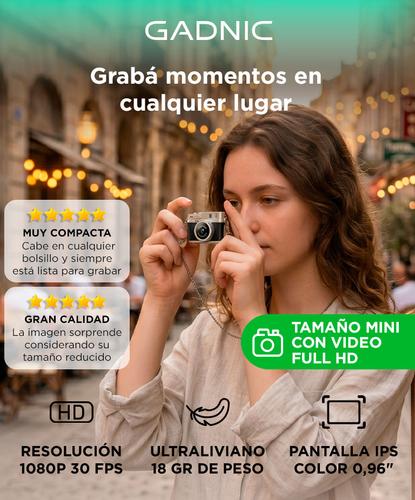 Mini Cámara Digital Llavero Gadnic 1080P Full HD Con Pantalla IPS Portátil  Memoria Expandible - 1