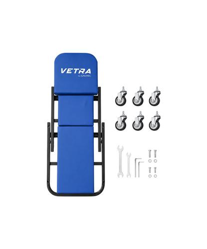 Cama Deslizante Para Mecánico Vetra By Gadnic 2 En 1 Plegable 6 Ruedas Giratorias Soporta 150 Kg Estructura Metálica  - 6