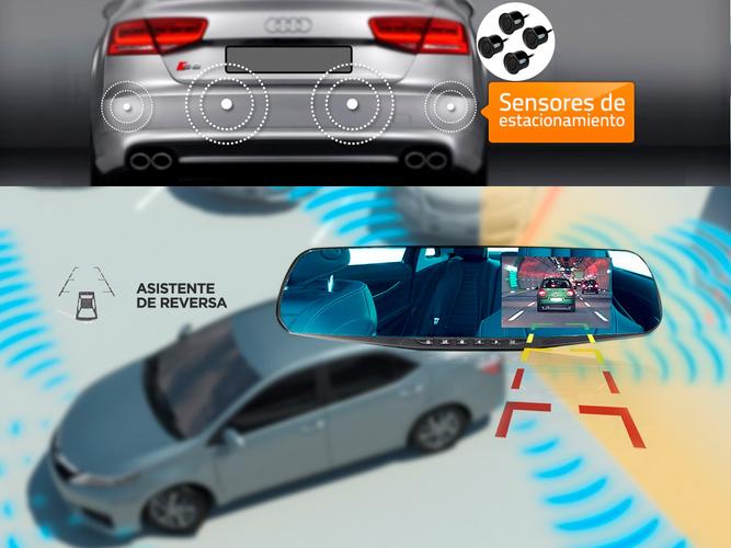 Kit Cámara para Auto GADNIC 1080P + Sensores Para estacionar - 4