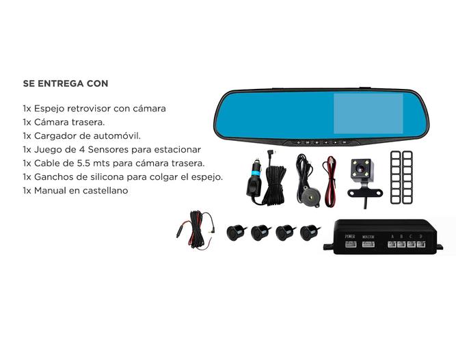 Kit Cámara para Auto GADNIC 1080P + Sensores Para estacionar - 6