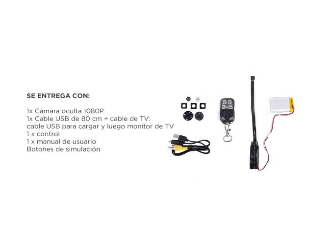 Mini Cámara Oculta GADNIC CAMESP-BOT Boton Caja Negra PCB 1080P - 4