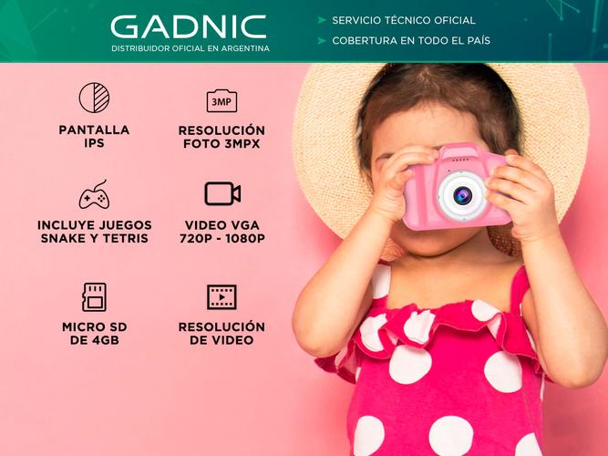Cámara de Fotos Gadnic CK32 Digital Para Niños Función Resistente a Golpes - 1