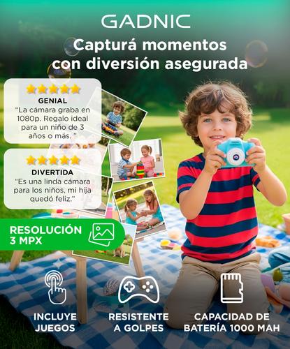 Cámara de Fotos Gadnic CK32 Digital Para Niños Función Resistente a Golpes - 1