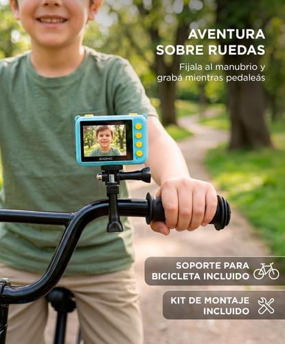 Cámara Digital Para Niños Gadnic Sumergible Alta Calidad Imagen Juegos Integrados - 2
