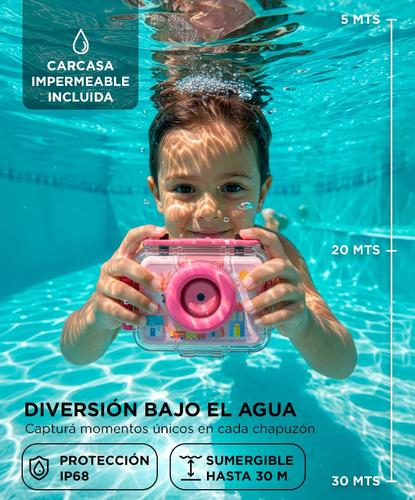 Cámara Digital Para Niños Gadnic Sumergible Alta Calidad Imagen Juegos Integrados - 3