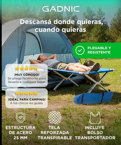Catre Plegable Gadnic Polyester 120kg - 1