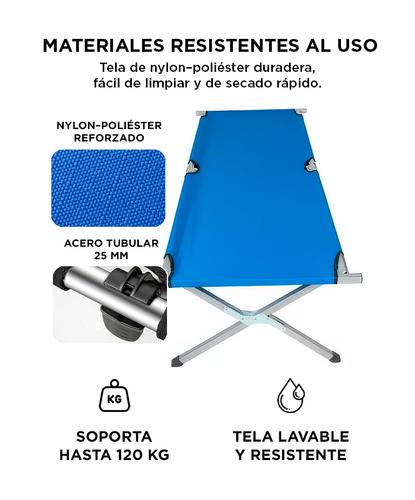 Catre Plegable Gadnic Polyester 120kg - 2