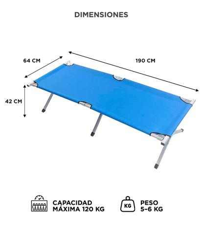 Catre Plegable Gadnic Polyester 120kg - 5
