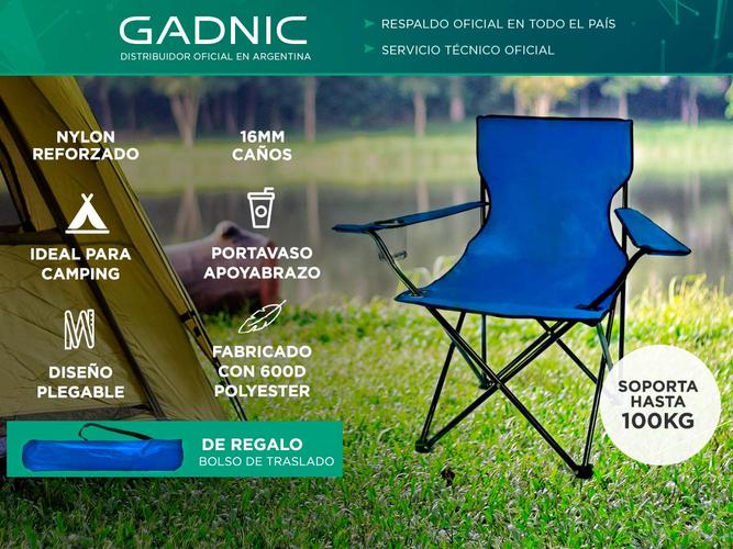 Silla Plegable Gadnic Camping Director Pesca Reforzada - 1