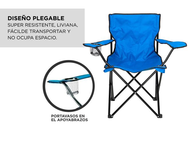 Silla Plegable Gadnic Camping Director Pesca Reforzada - 3