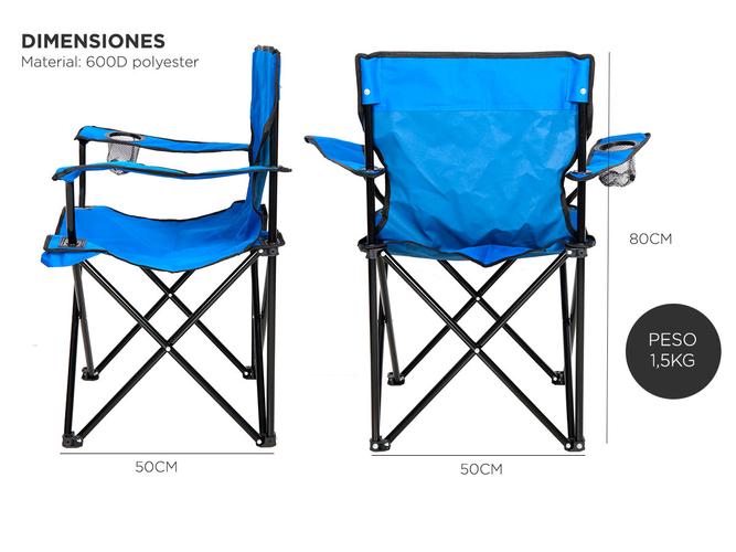 Silla Plegable Gadnic Camping Director Pesca Reforzada - 5