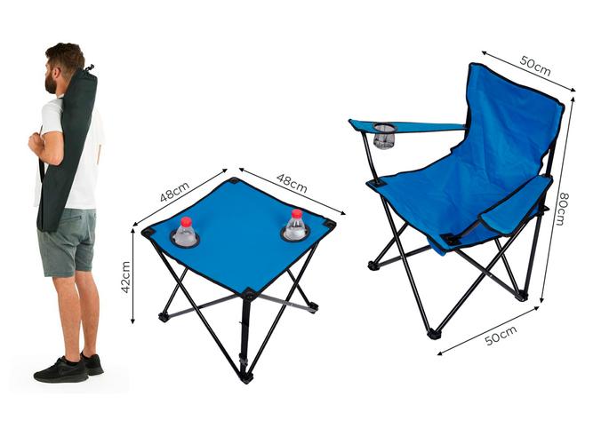 Set Sillas Y Mesa Gadnic Para Camping Plegables  - 4