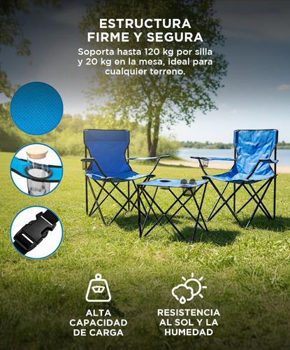 Set Sillas Y Mesa Gadnic Para Camping Plegables  - 2