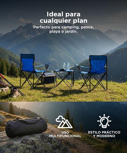 Set Sillas Y Mesa Gadnic Para Camping Plegables  - 4