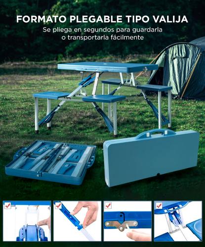 Mesa Plegable Gadnic CAMP0017 Camping Playa 4 Asientos Portátil - 2
