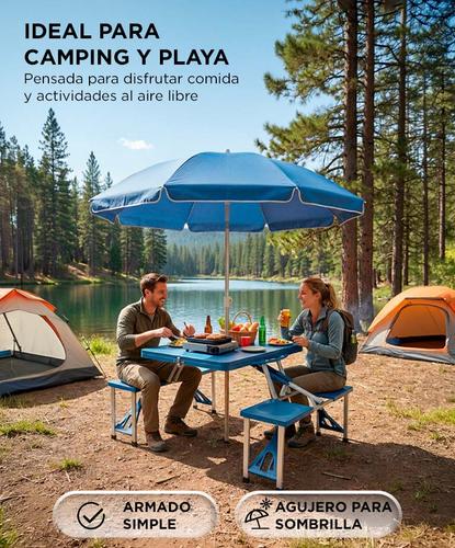 Mesa Plegable Gadnic CAMP0017 Camping Playa 4 Asientos Portátil - 3