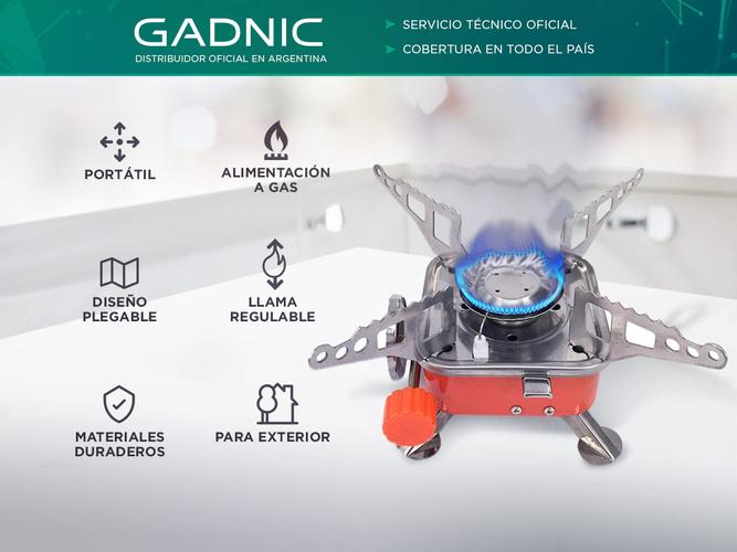 Anafe de Cocina Portátil Gadnic CPAN21 Para Camping Pesca Trekking  - 1