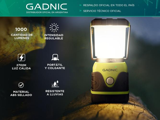 Farol de Camping Gadnic 1000 Lúmenes Portátil Impermeable  - 1