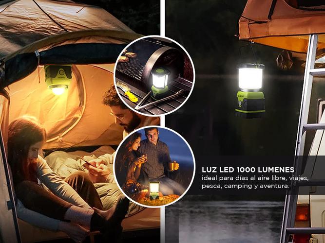 Farol de Camping Gadnic 1000 Lúmenes Portátil Impermeable  - 2