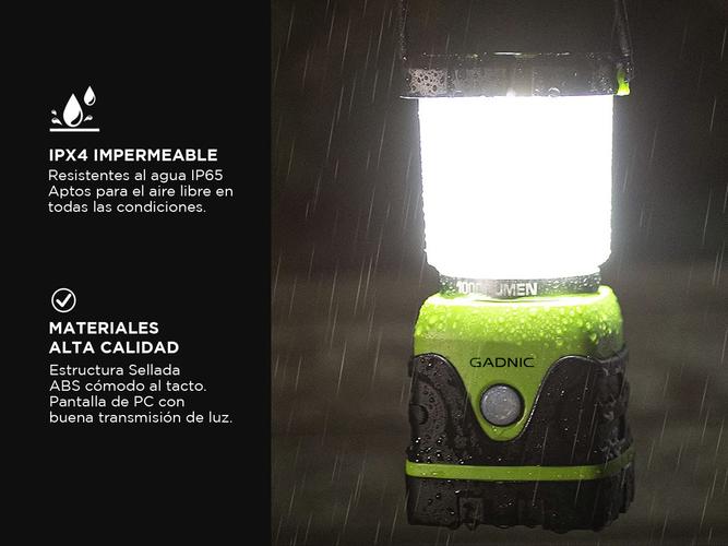 Farol de Camping Gadnic 1000 Lúmenes Portátil Impermeable  - 3