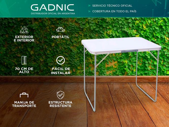 Mesa Plegable Gadnic Aluminio De Camping  - 1