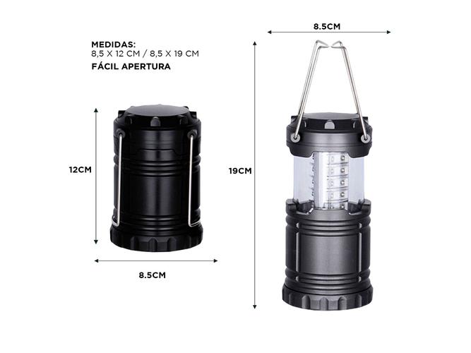Farol de camping Gadnic portátil 30 Led - 5