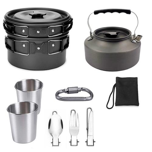 Set de Juego De Ollas De Aluminio Gadnic Camping - 0