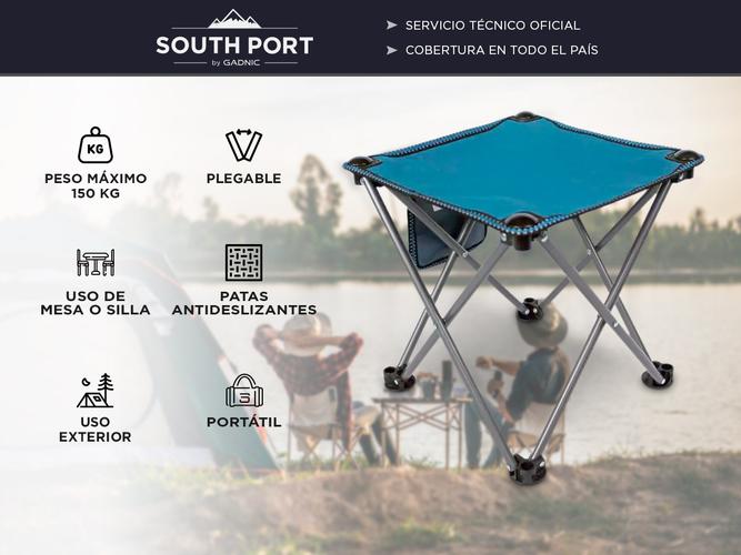 Mesa de Camping Con Bolsillo Gadnic MESCA04 Playera Plegable Pesca Con Funda - 1
