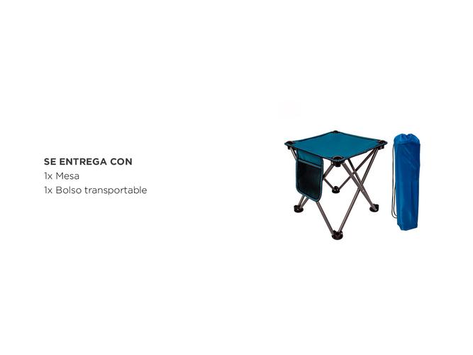 Mesa de Camping Con Bolsillo Gadnic MESCA04 Playera Plegable Pesca Con Funda - 5