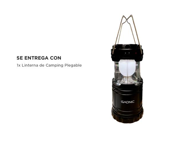 Farol Led de Camping Plegable Gadnic Recargable Energía Solar - 5