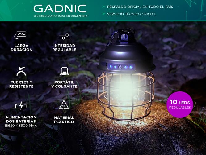 Lámpara Colgante Gadnic Farol Vintage Portátil - 1