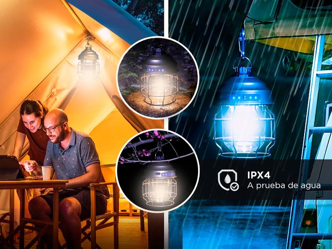 Lámpara Colgante Gadnic Farol Vintage Portátil - 2